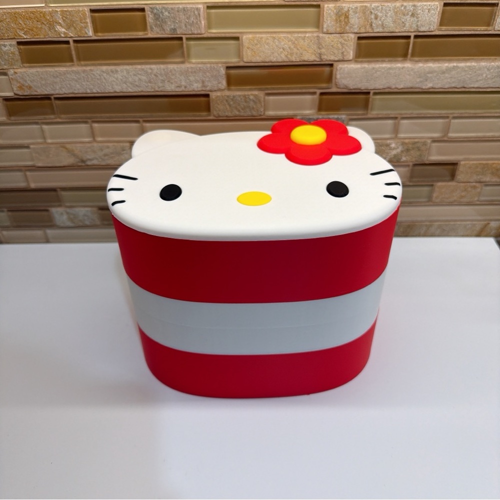 3D Printed Hello Kitty Rotating Storage Box — 3-Tier Organizer